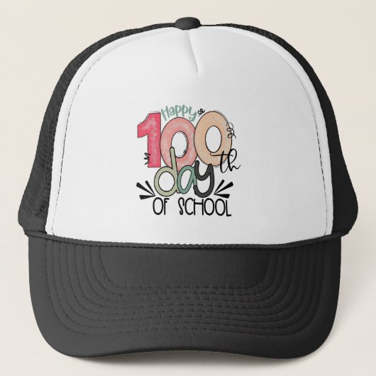 100 days of school celebration gift hat キャップ (正面)