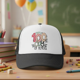 100 days of school celebration gift hat キャップ