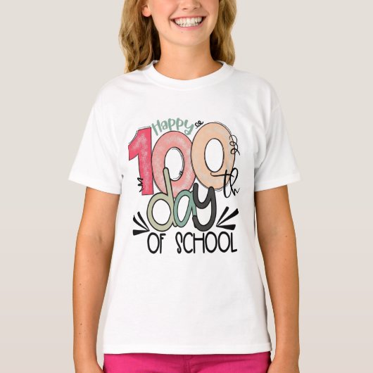 100 Days of School Celebration Kid Basic Tシャツ (正面)