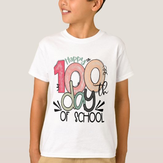 100 Days of School Celebration Kid Basic Tシャツ (正面)