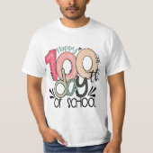 100 Days of School Celebration Value T-Shirt Tシャツ (正面)