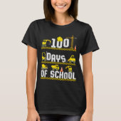 100 Days Of School Construction Truck 100th Day Bo Tシャツ (正面)