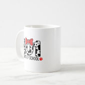 100 Days of School Dalmatian Dog Boy Kid 100th Day コーヒーマグカップ (正面左)