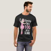100 Days of School Dancing Ballerina Ballet Dancer Tシャツ (正面フル)