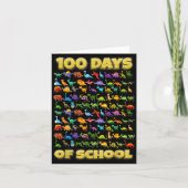 100 Days Of School Dinosaur 100 Days Smarter カード (正面)