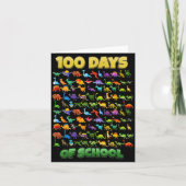 100 Days Of School Dinosaur 100 Days Smarter カード (正面)