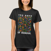 100 Days of School Dinosaurs 100th of School Boys  Tシャツ (正面)