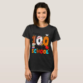 100 Days Of School For Teacher Kids Boys Girls 100 Tシャツ (正面フル)