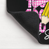 100 Days Of School Girls Coquette Bow 100th Day Of マウスパッド (コーナー)