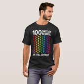 100 Days Of School Heart Teacher Kids Students Tシャツ (正面フル)