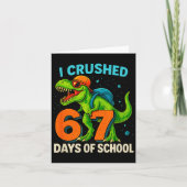 100 Days Of School I Crushed 67 Days Of School Stu カード (正面)
