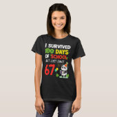 100 Days Of School I Survived But Lost Since 67 Me Tシャツ (正面フル)