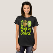 100 Days of School Kiwi Funny Food Fruit Lover Tea Tシャツ (正面フル)