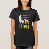 100 Days Of School No Prob Llama  100 Days Of Scho Tシャツ (正面)