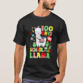 100 Days Of School No Prob Llama Funny Tシャツ (正面)