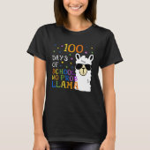 100 Days Of School No Prob llama Llama Teacher 100 Tシャツ (正面)