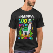 100 Days Of School No Prob Llama Llama Teacher 100 Tシャツ (正面)