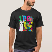 100 Days Of School No Prob llama Llama Teacher And Tシャツ (正面)