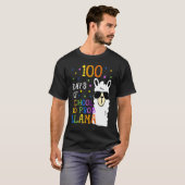100 Days Of School No Prob llama Llama Teacher And Tシャツ (正面フル)