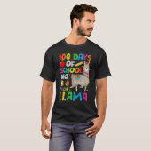 100 Days Of School No Prob-llama Llama Teacher And Tシャツ (正面フル)