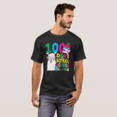 100 Days Of School No Prob-llama Llama Teacher And Tシャツ (正面フル)