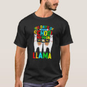 100 Days Of School No Prob-llama Llama Teacher And Tシャツ (正面)