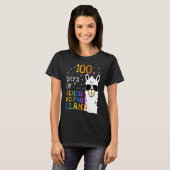 100 Days Of School No Prob llama Llama Teacher And Tシャツ (正面フル)