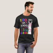 100 Days Of School No Prob Llama Llama Teacher Stu Tシャツ (正面フル)