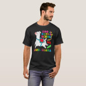 100 Days Of School No Prob Llama Lover Teacher Kid Tシャツ (正面フル)