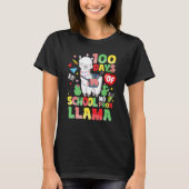 100 Days of School No Probllama Cute Llama 100th Tシャツ (正面)