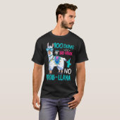 100 Days Of School No Probllama Llama 3rd Grade Te Tシャツ (正面フル)