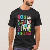 100 Days Of School No Probllama Llama 6th Grade Te Tシャツ (正面)