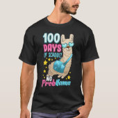 100 Days Of School No Probllama Shirt Teacher Stud Tシャツ (正面)