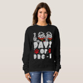 100 Days of School Pre k Dalmatian Dog Kids 100 Da スウェットシャツ (正面フル)