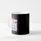 100 Days Of School Preppy Coquette Bow 100th Day T コーヒーマグカップ (正面左)