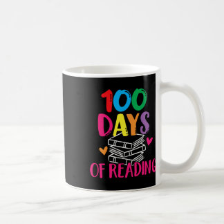 100 Days Of School Reading English Teacher Books S コーヒーマグカップ