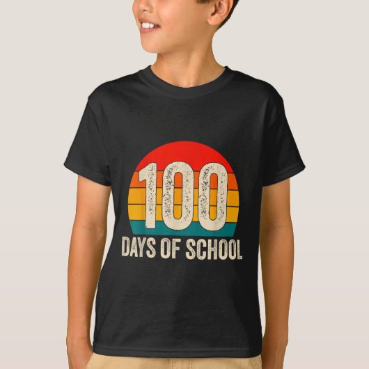 100 Days Of School Retro Teachers Boys 100th Day O Tシャツ (正面)