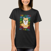 100 Days of School Shiba Inu Dog Lover Cool 100th  Tシャツ (正面)
