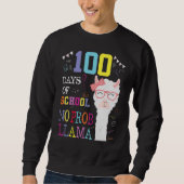 100 Days Of School Shirt No Probllama Llama 100Th スウェットシャツ (正面)