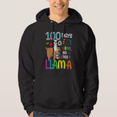 100 Days Of School Shirt No Probllama Llama 100th  パーカ (正面)