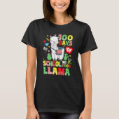100 Days Of School Shirt No Probllama Llama 100th  Tシャツ (正面)