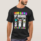 100 Days Of School Shirt No Probllama Llama 100th  Tシャツ (正面)