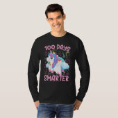 100 Days of School Shirt Unicorn Girls 100th Day O Tシャツ (正面フル)
