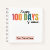 100 Days Of School Spiral Notebook ノートブック (正面)