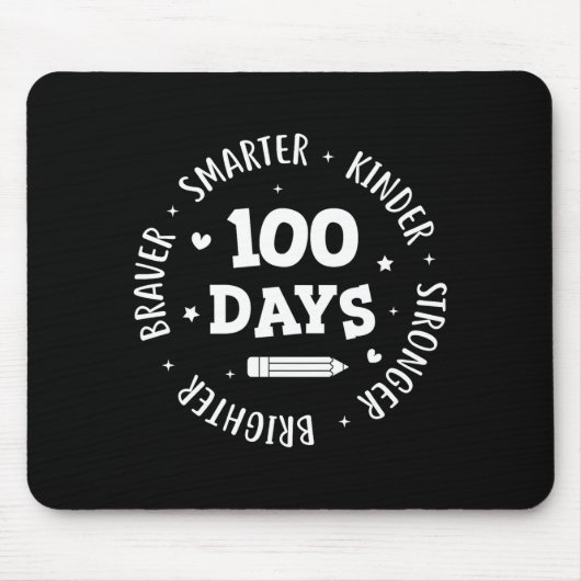 100 Days Of School Teacher 100th Day Of School Sma マウスパッド (正面)