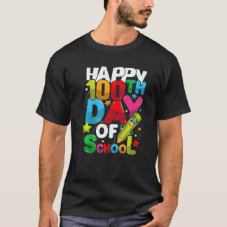 100 Days Of School Teacher And Student Premium Tシャツ