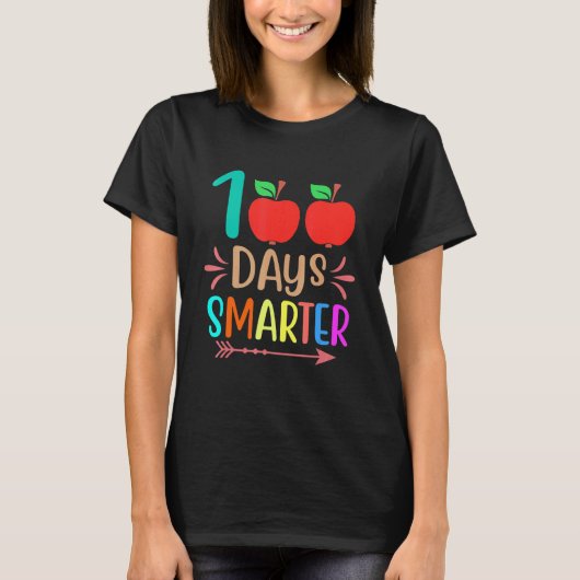 100 Days Of School Teacher And Student Tシャツ (正面)