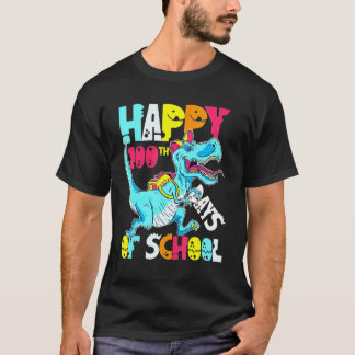 100 Days Of School Teacher And Student Trex Dinosa Tシャツ