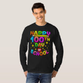 100 Days Of School Teacher Student Happy 100th Day Tシャツ (正面フル)