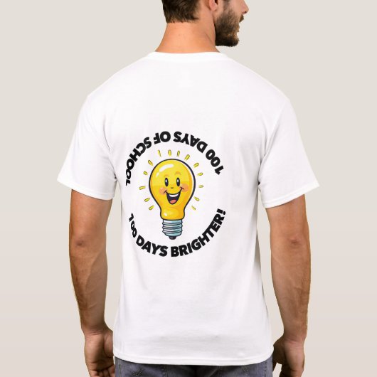 100 Days Of School Teachers Kids 100th day class  Tシャツ (裏面)